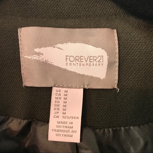 Forever 21 NWOT Forest Green Blazer/Jacket - Picture 4 of 6